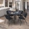 Regency Kahlo Round Table & Chair Sets, 36 W, 36 L, 29 H, Wood, Metal, Plastic Top, Grey TPL36RNDGYBK47BK - alternate 4